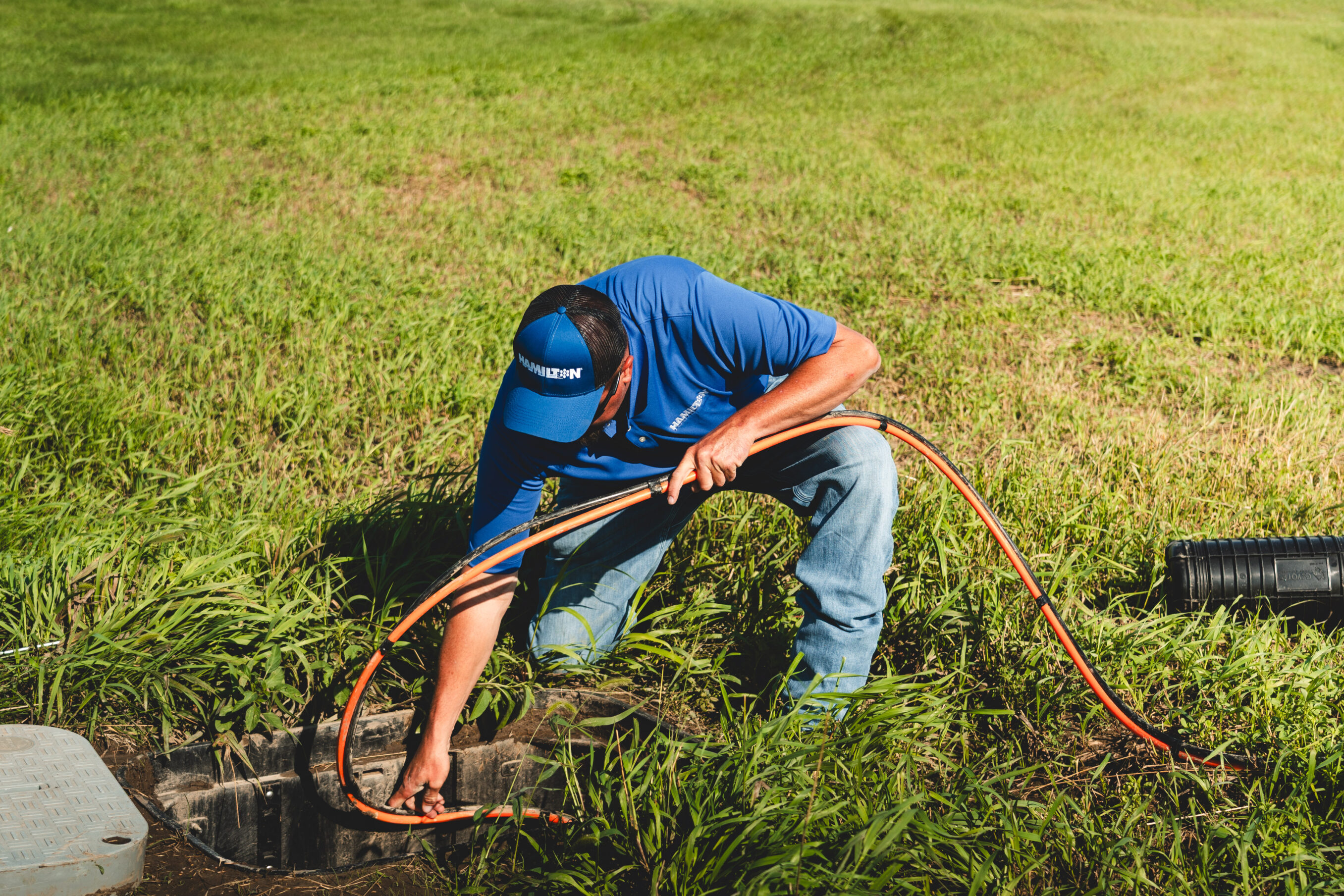 Hamilton Fiber Tech installing fiber internet in Stockham ne